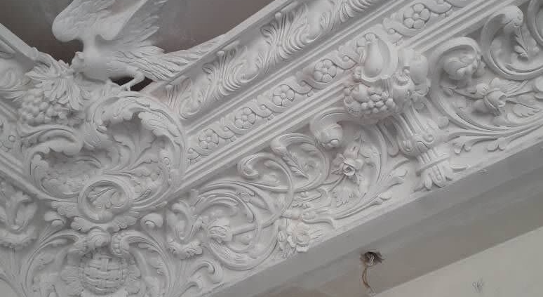 تصویر گچبری سقف بدون رابیتس