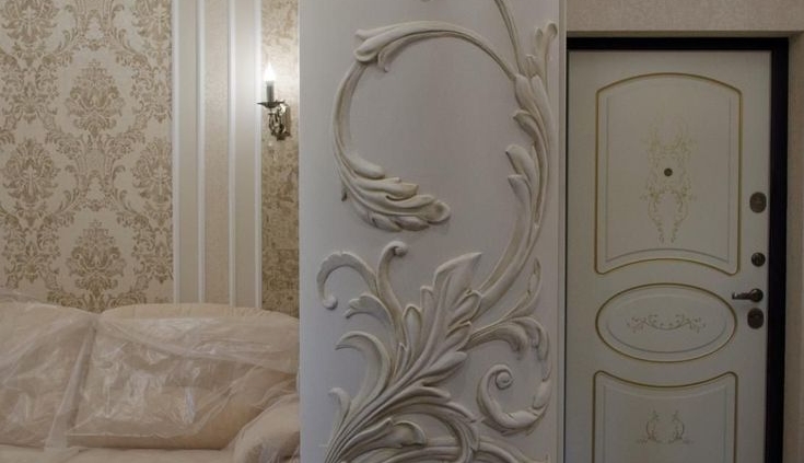 گچبری ستون مدرن گرد