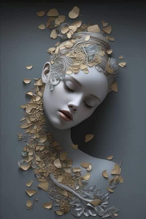 تصویر گچبری مدرن نقش برجسته