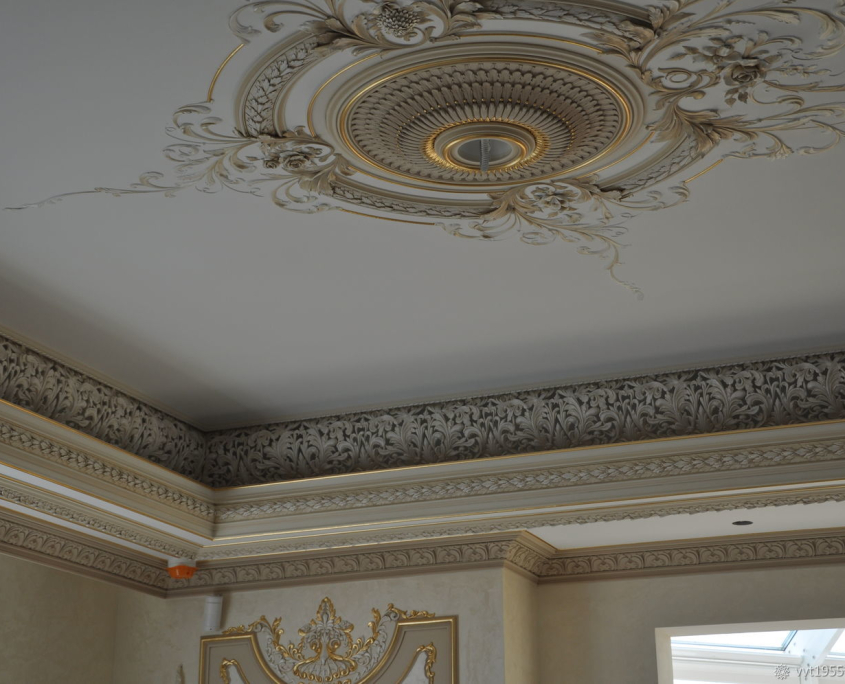 جایگزین) طرح دور لامپی با گچ کلاسیک و مدل دور لامپی جدید با نور مخفی