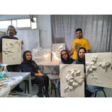 تصویری آموزش گچبری مدرن