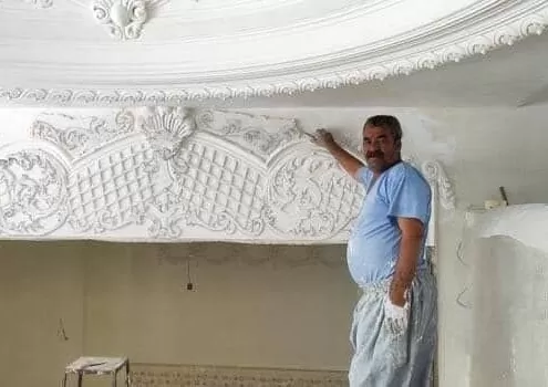 تصویر گچ‌کاری و گچبری در گیلان و رشت
