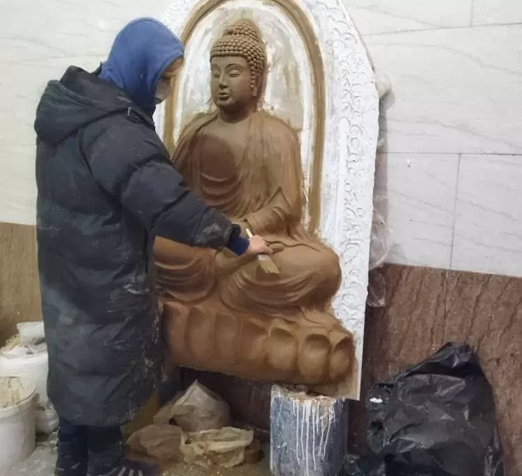 تصویر گچبری مدرن طرح فرشته