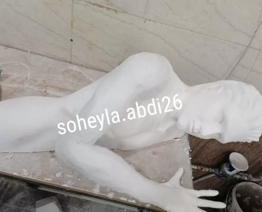 تصویر گچ بری مدرن طرح فرشته