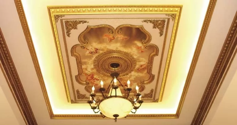 تصویر گچ کاری سقف