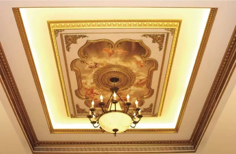 تصویر گچ کاری سقف