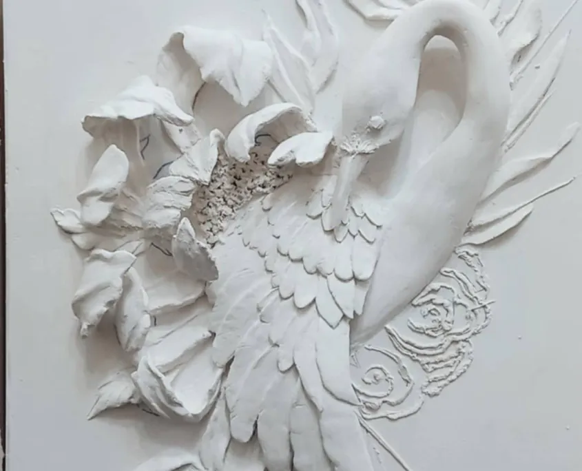 تصویر گچبری مدرن دیوار