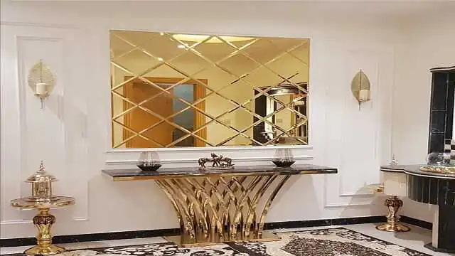 قیمت آینه‌کاری پشت تلویزیون و جدیدترین مدل‌های آینه‌کاری برای دیوار تلویزیون